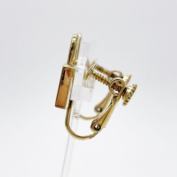 Christian Dior Logo Cadena Padlock Padlock Vintage Earrings GP Women's [Used B] 20230801