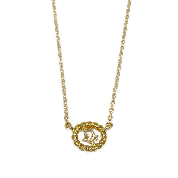 Christian Dior Vintage Logo Twist GP Women's Necklace Gold [Used B/Standard] 20416919