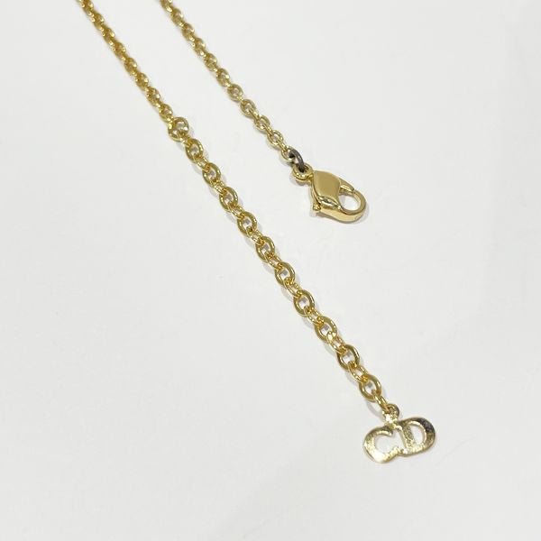 Christian Dior Vintage Logo Twist GP Women's Necklace Gold [Used B/Standard] 20416919