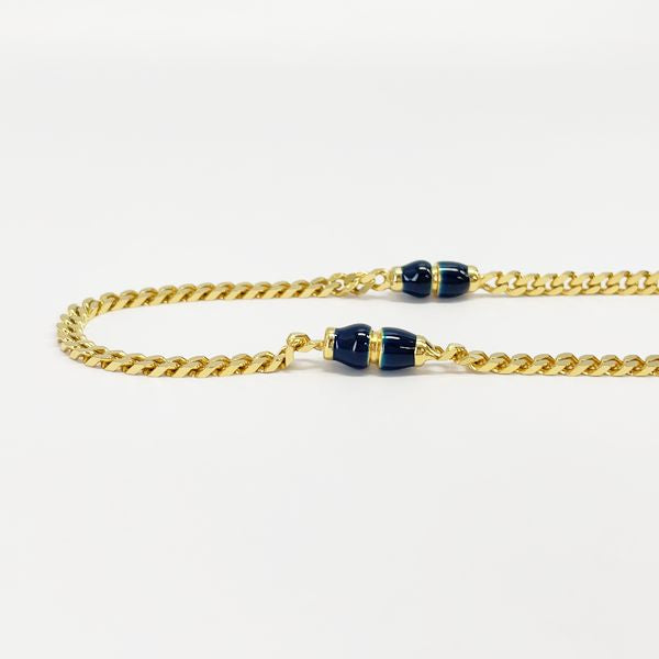 CELINE Vintage Long Chain Double Wrap Necklace GP Women's [Used B] 20230710