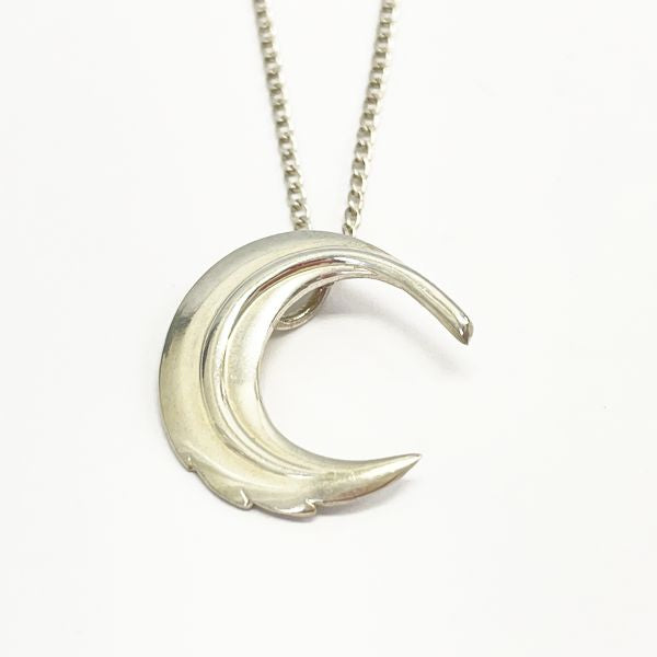 TIFFANY&amp;Co. Vintage Crescent Moon Necklace Silver 925 Women's [Used B] 20231102
