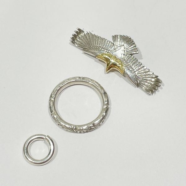 no brand No brand Taro Washimi Eagle 05 (eg-05) Silver 925 K18YG Men's Necklace [Used AB/Slightly used] 20416955