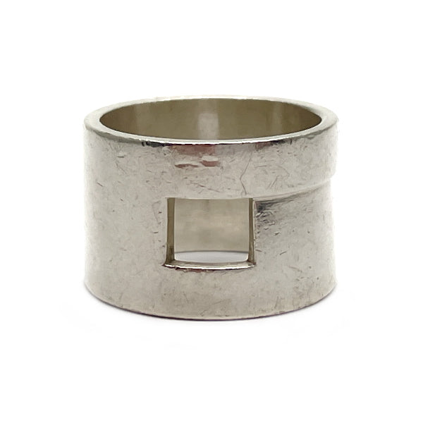 GUCCI Cutout No. 12 Ring Silver 925 Men's [Used B] 20230705