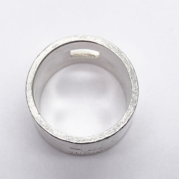 PL03 グッチ 極美品 カットアウトG シルバーリング 指輪 実寸約12号