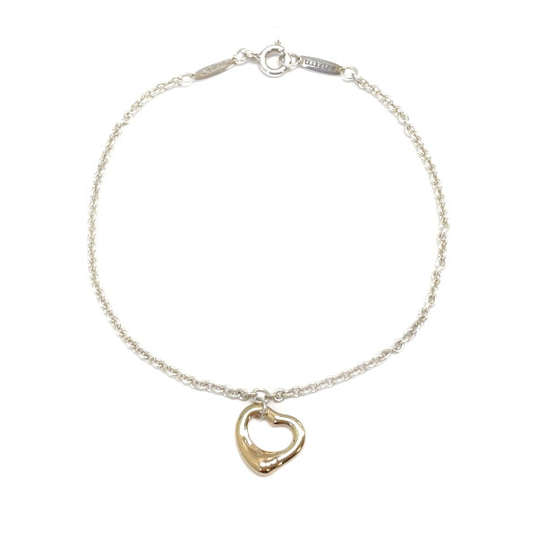 TIFFANY&amp;Co. Open Heart Bracelet Silver 925/K18 Pink Gold Women's [Used B] 20231102