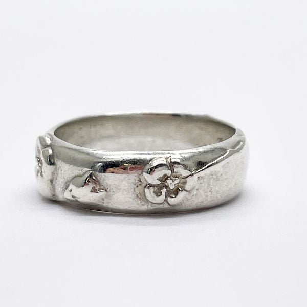 TIFFANY&amp;Co. Tiffany Flower Motif Silver 925 Women's Ring No. 14 [Used B/Standard] 20416971