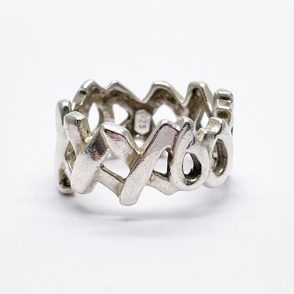 TIFFANY&amp;Co. Tiffany Paloma Picasso Love &amp; Kiss Silver 925 Women's Ring No. 8 [Used B/Standard] 20416995