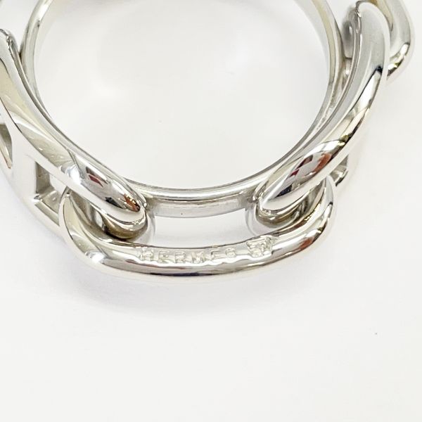 HERMES Lucade Chaine d'Ancre Women's Scarf Ring Silver [Used A/Good Condition] 20417028