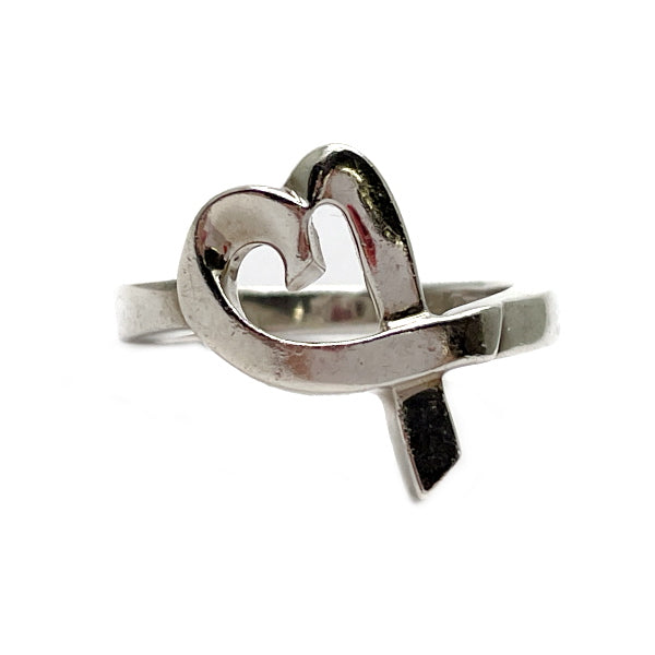 TIFFANY&amp;Co. Tiffany Loving Heart Silver 925 Women's Ring No. 9 [Used B/Standard] 20417076