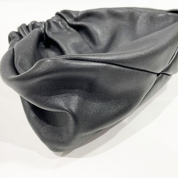 JIL SANDER [2022AW] Scrunch Small Drawstring Women's Shoulder Bag J08WD0023P Black [Used A/Good Condition] 20417366