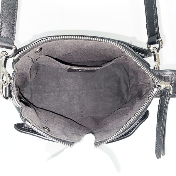 FENDI By the Way Small 2WAY Zucca Women's Handbag 8BL145 Black x Brown [Used AB/Slightly Used] 20417371
