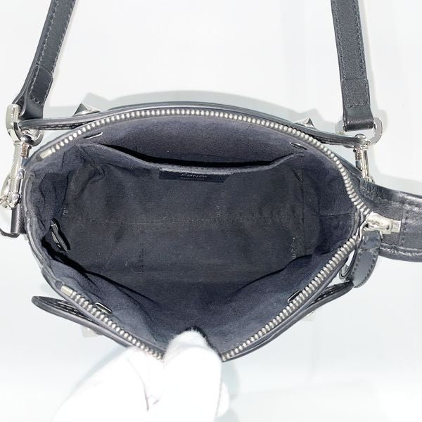 FENDI Visible Mini 2WAY Silver Hardware Crossbody Ladies Handbag 8BL135 Black [Used AB/Slightly Used] 20417374