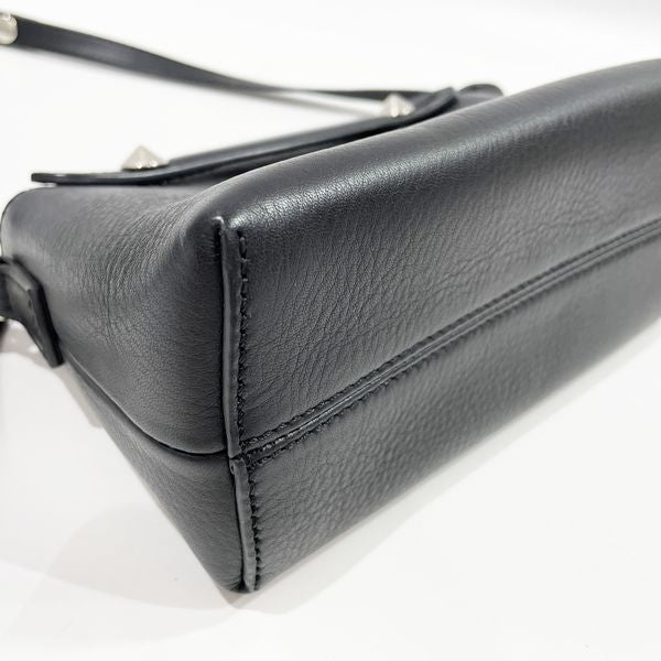 FENDI Visible Mini 2WAY Silver Hardware Crossbody Ladies Handbag 8BL135 Black [Used AB/Slightly Used] 20417374