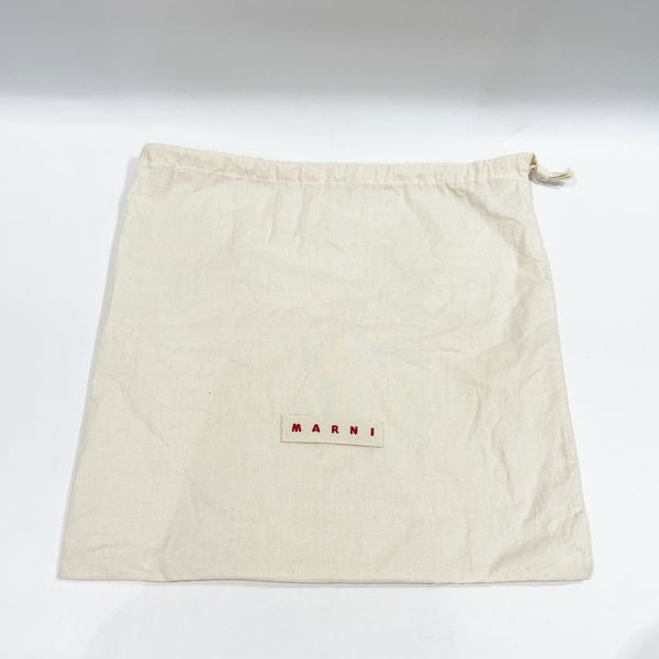 MARNI [2023SS] Hobo Jacquard Logo Strap Crossbody BEY BAG SMALL SBMP0128U0 Shoulder Bag Leather Unisex [Used AB] 20230824