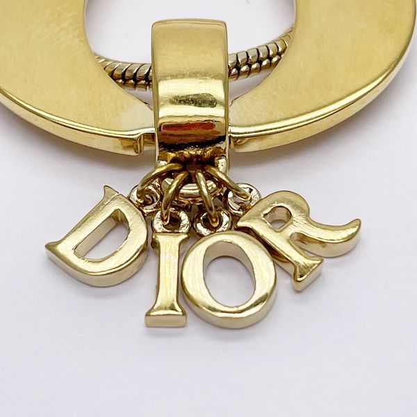 Christian Dior Vintage Logo Circle GP Women's Necklace Gold [Used AB/Slightly Used] 20417418