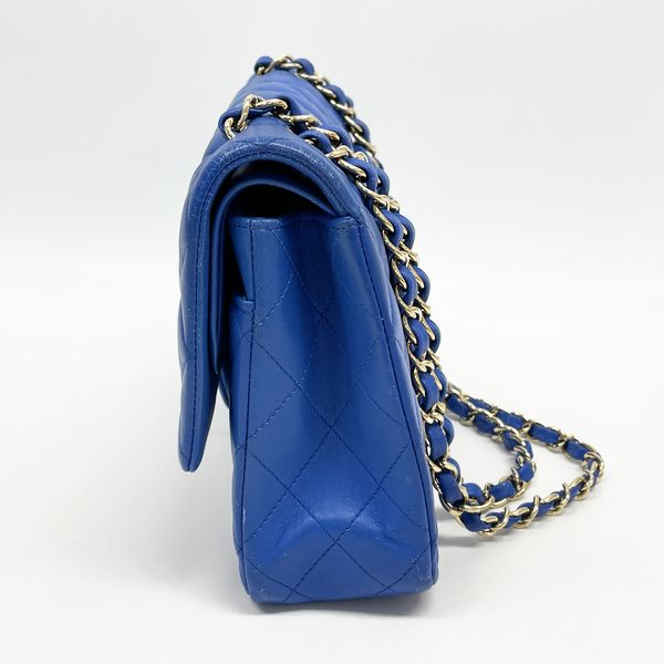 CHANEL Matelasse 25 Double Flap Double Chain G Hardware Women's Shoulder Bag Blue [Used B/Standard] 20417502