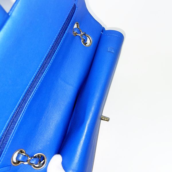 CHANEL Matelasse 25 Double Flap Double Chain G Hardware Women's Shoulder Bag Blue [Used B/Standard] 20417502