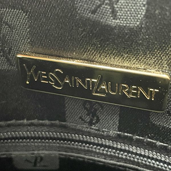 YVES SAINT LAURENT YSL Logo Charm Vintage Handbag Leather Women's [Used AB] 20230817
