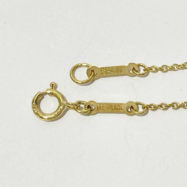 TIFFANY&amp;Co. Double Teardrop Necklace K18 Yellow Gold Women's [Used B] 20230905