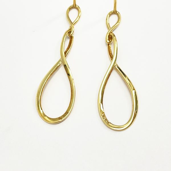 Ponte Vecchio Knot Motif K18YG Women's Earrings [Used B/Standard] 20417651