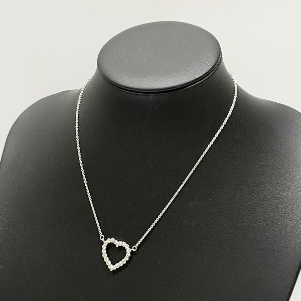 TIFFANY&amp;Co. Twisted Heart Necklace Silver 925 Women's [Used B] 20230825