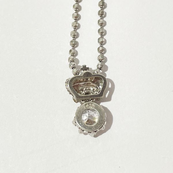 Justin Davis Crown Juliet 1P Stone *No chain maker stamp Necklace Silver 925 Women's [Used B] 20230825