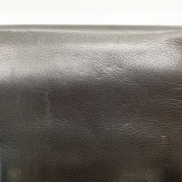 CELINE Vintage Carriage Metal Bicolor Old Ladies Clutch Bag Black x Brown [Used AB/Slightly Used] 20417719