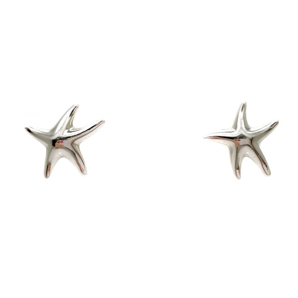 TIFFANY&amp;Co. Starfish Earrings Silver 925 Women's [Used B] 20230726