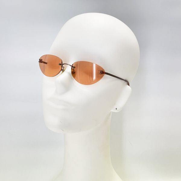 CHANEL Cocomark Frameless Rimless Women's Sunglasses 4003 Pink [Used AB/Slightly Used] 20417948