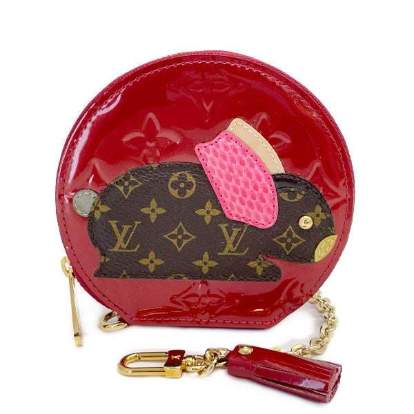 LOUIS VUITTON Porte Monet Lapin Animal Rabbit Coin Purse Women's Coin Case M91389 Pomme d'Amour [Used AB/Slightly Used] 20418852