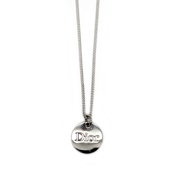 Christian Dior Circle Logo Metal Women's Necklace [Used B/Standard] 20418862