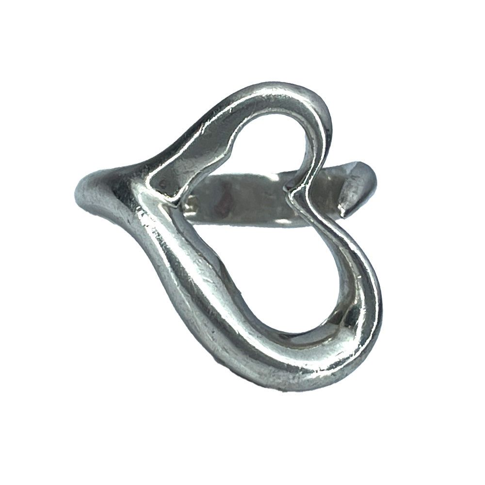 TIFFANY &amp; Co. Open Heart No. 5 Ring Silver 925 Women's [Used B] 20240314