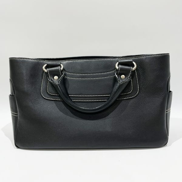 CELINE Boogie Bag Triomphe Metal Fittings SV Metal Fittings Women's Handbag Black [Used B/Standard] 20419863