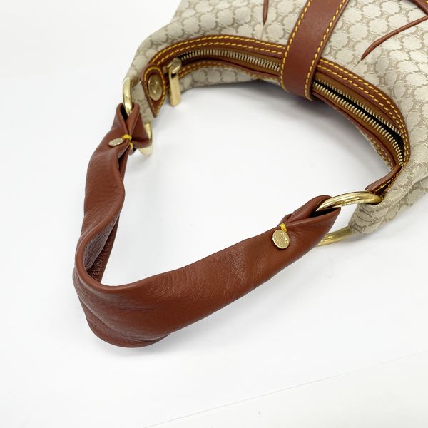 CELINE Macadam One Shoulder Mini Shoulder Bag Canvas/Leather Women's [Used B] 20230817