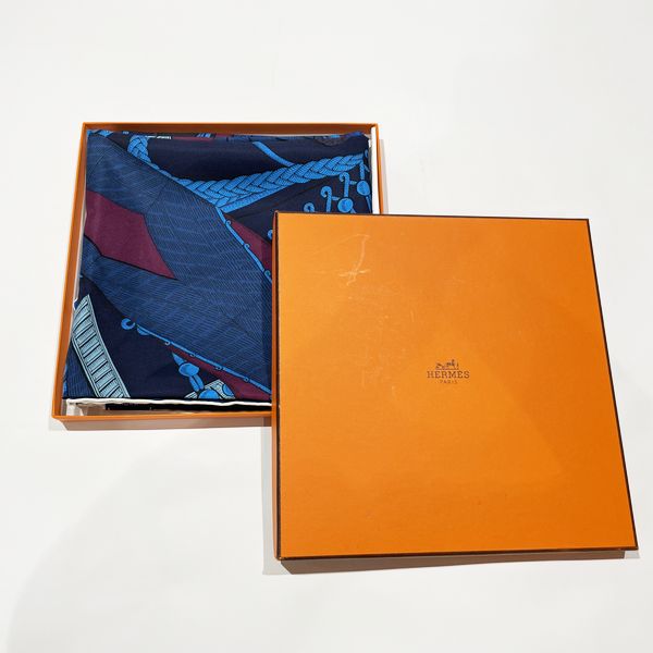 中古AB/使用感小】HERMES エルメス カレ90 Zouaves et Dragons ズアヴ ...