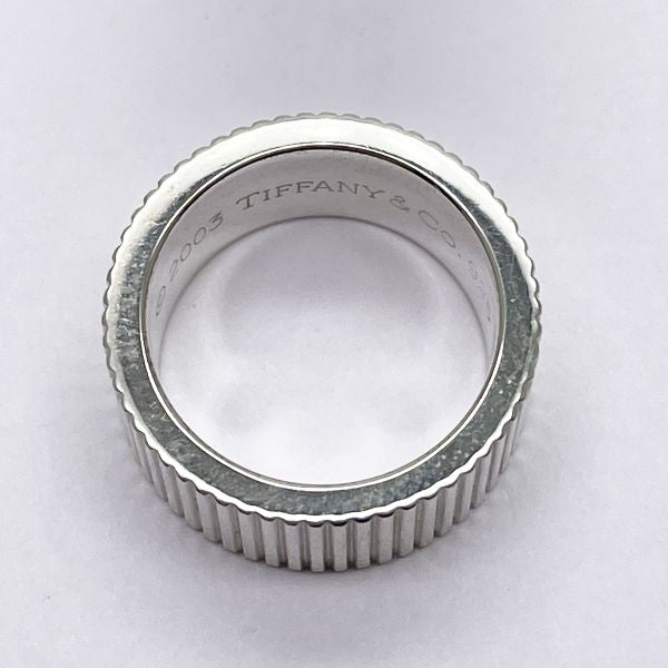 TIFFANY&amp;Co. [Rare] Coin Edge No. 7 Ring Silver 925 Women's [Used B] 20230724
