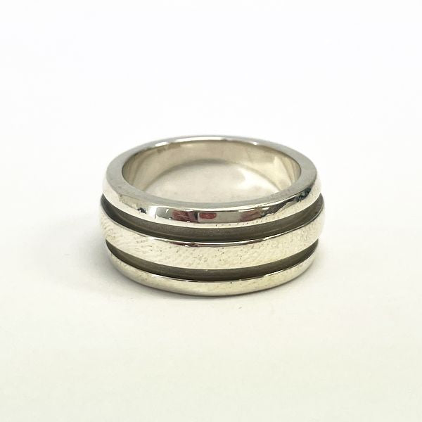 TIFFANY&amp;Co. Grooved Double Size 13.5 Ring Silver 925 Men's [Used AB] 20230807