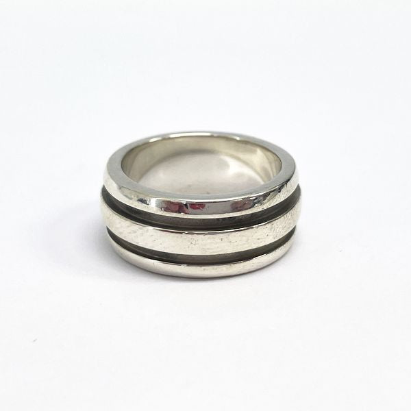 TIFFANY&amp;Co. Grooved Double Size 13.5 Ring Silver 925 Men's [Used AB] 20230807