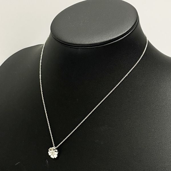 TIFFANY&amp;Co. Crown of Heart 1P Diamond Necklace Silver 925 Women's [Used B] 20230825