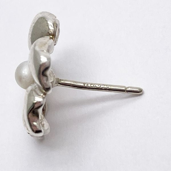 TIFFANY & Co. Tiffany [Incomplete] Flower Pearl *External Catch Silver 925 Women's Earrings [Used B/Standard] 20419904