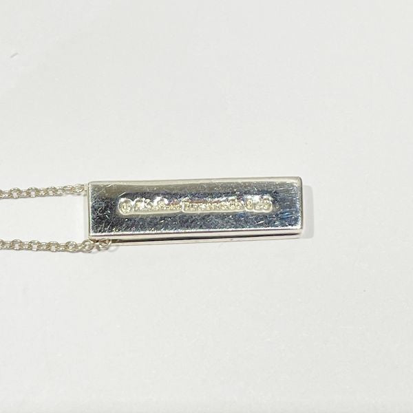 TIFFANY&amp;Co. Kiss Bar 1 Diamond Necklace Silver 925 Women's [Used B] 20230825