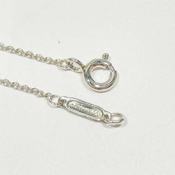 TIFFANY&amp;Co. Return Toe Mini Double Heart Tag Blue Necklace Silver 925 Women's [Used B] 20230825