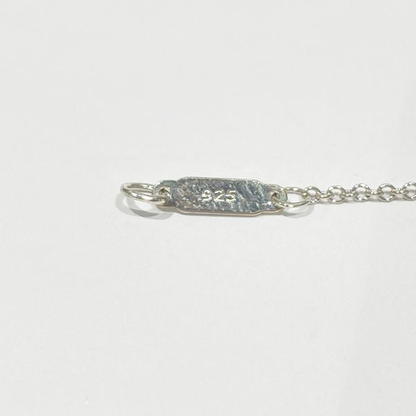 TIFFANY&amp;Co. Return Toe Mini Double Heart Tag Blue Necklace Silver 925 Women's [Used B] 20230825
