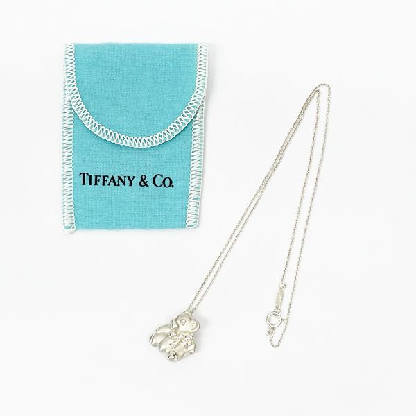 TIFFANY&amp;Co. Bear Necklace Silver 925 Women's [Used B] 20230726