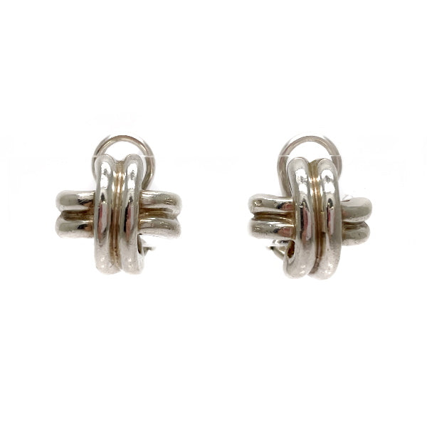 TIFFANY&amp;Co. Tiffany Signature Cross Silver 925 Women's Earrings [Used B/Standard] 20419921