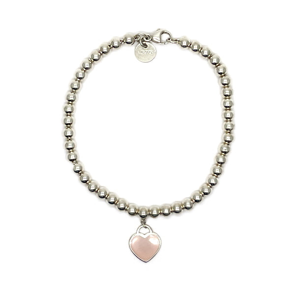 TIFFANY&amp;Co. Tiffany Return to Tiffany Mini Heart Tag Pink Silver 925 Women's Bracelet [Used B/Standard] 20419936