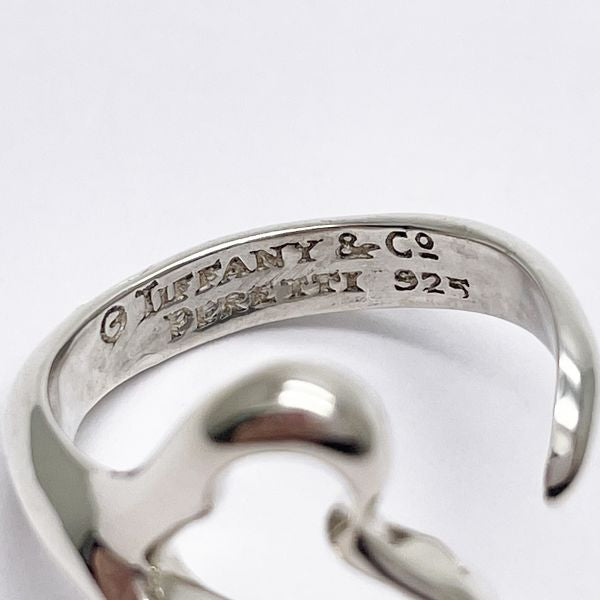 TIFFANY&amp;Co. Tiffany Open Heart Silver 925 Women's Ring No. 14 [Used AB/Slightly Used] 20419946
