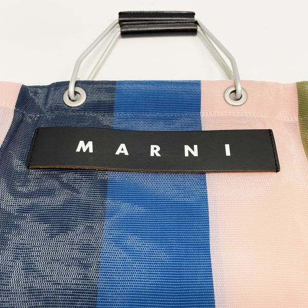 MARNI Marni Flower Cafe FLOWER CAFE Striped Mesh Women's Tote Bag Multicolor [Used B/Standard] 20419948