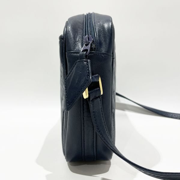 Zipper1内ポケットSAINT LAURENT サンローラン Yライン 斜め掛けOK クロスボディ ショルダーバッグ レザー ブラック レディース
