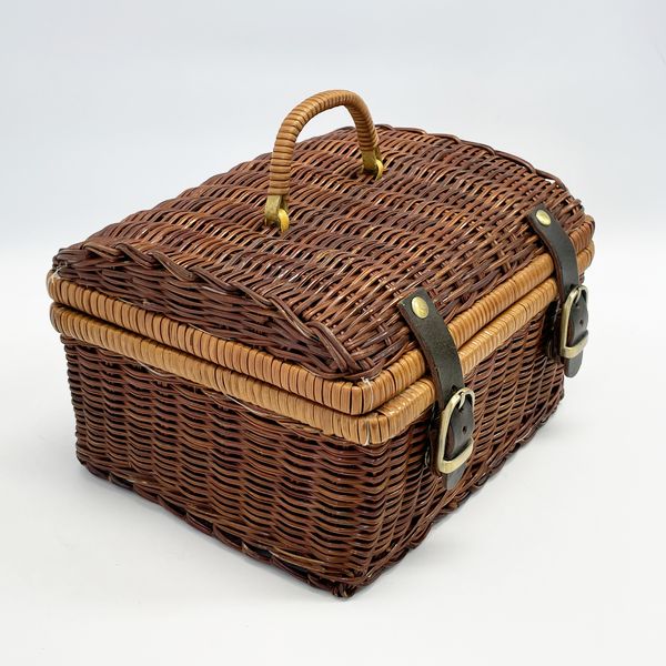GIVENCHY Basket Bag Vanity Basket Picnic Vintage Handbag Straw/Leather Women's [Used B] 20230720